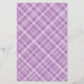 ラベンダープレイドかわいい裏打ち文字紙文房具 (裏面)