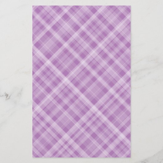 ラベンダープレイドかわいい裏打ち文字紙文房具 (裏面)