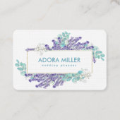 ラベンダープロフェッショナル名刺デザイン 名刺 (正面)