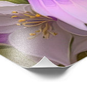 ラベンダーヘディングオレンジブレストファンタジー鳥 フォトプリント            (角)