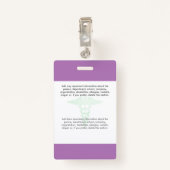 ラベンダーヘルス気に会社のロゴフォトクリップ名 バッジ (裏面クリップ)