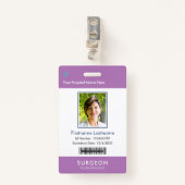 ラベンダーヘルス気に会社のロゴフォトクリップ名 バッジ (正面クリップ)