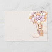 ラベンダーベアバルーン空白のエンクロージャカード エンクロージャーカード (正面)