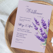 ラベンダーベビーシャワーのお知らせ 招待状