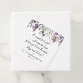 ラベンダーベビーシャワーメッセージカード フェイバータグ (インサイチュ)