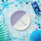 ラベンダーベビーシャワー紙プレート ペーパープレート (パーティー)