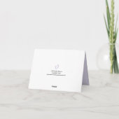 ラベンダーベビー機器シンボル – サンキュー (裏面)