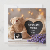 ラベンダーベビー発表ソーシャルメディア 招待状 (正面)