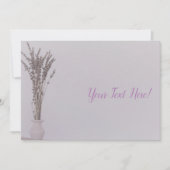 ラベンダーベミニマルンダー全用途招待状 招待状 (正面)