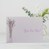 ラベンダーベミニマルンダー全用途招待状 招待状 (スタンド正面)