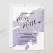 ラベンダーベリー – 結婚式招待状- モダン 招待状 (正面)