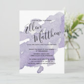 ラベンダーベリー – 結婚式招待状- モダン 招待状 (スタンド正面)