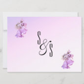 ラベンダーベル結婚式招待状 招待状 (裏面)