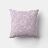 ラベンダーペイズリー装飾用クッション クッション (裏面)