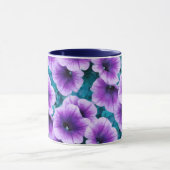 ラベンダーペチュニア花 マグカップ (中央)