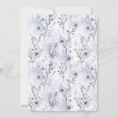 ラベンダーホットエアバルーンフローラブライダルシャワー 招待状 (裏面)