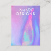 ラベンダーホロフェイクイヤリングディスプレイカード 名刺 (正面)