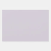 ラベンダーホワイトフローラホース女性のカーボーイ誕生日 ラッピングペーパーシート (正面2)