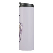 ラベンダーホワイトフローラ タンブラー (回転右)
