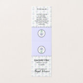 ラベンダーホームメイドバス&体ラベル |ギフトラベル (外部フラット)