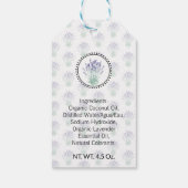 ラベンダーホームメイドバス&体 ギフトタグ (裏面)