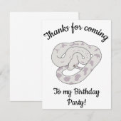 ラベンダーボア ハッピーバースデー サンキューカード (正面/裏面)