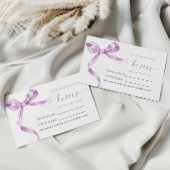 ラベンダーボウ何人のキスシャワーゲームカード プレイスカード