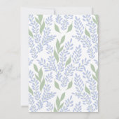 ラベンダーボエレガントタニカルブライダルシャワー 招待状 (裏面)