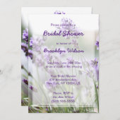 ラベンダーボヘミアンブライダルシャワー招待状 招待状 (正面/裏面)