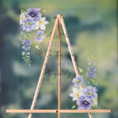 ラベンダーボホワイルドフラワーベビーシャワー アクリルサイン (ニュートラル)