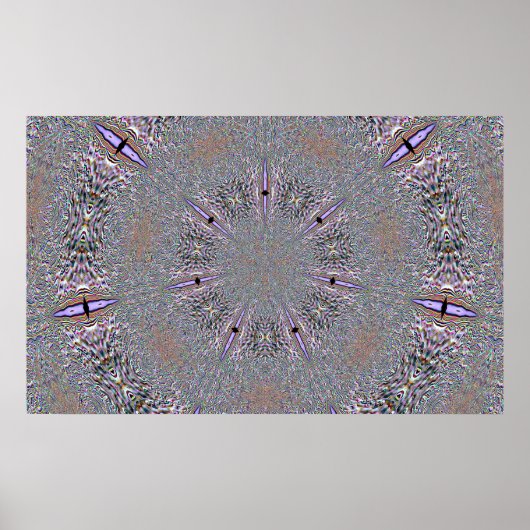 ラベンダーポスターの雪片 ポスター (正面)