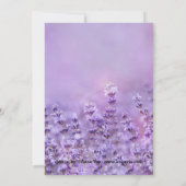 ラベンダーポストエレガントウェディングパーティー招待状 招待状 (裏面)