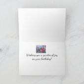 ラベンダーポピー姉誕生日フラワーウォーター色 カード (内部)