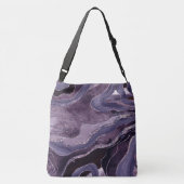 ラベンダーマウベアゲートグリッターグラム#1 クロスボディバッグ (裏面)