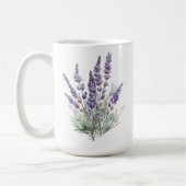 ラベンダーマグカップ、名前をカスタムするママ誕生日マグカップ コーヒーマグカップ (左)