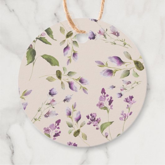 ラベンダーマグノリアサンキューメッセージカード フェイバータグ (裏面)