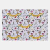 ラベンダーマザーズカスタムデイKidsフォトクイーンビー ラッピングペーパーシート (正面3)