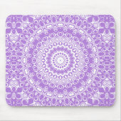 ラベンダーマンダラ幾何学模様 マウスパッド (正面)