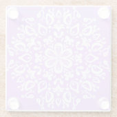 ラベンダーマンダラ ガラスコースター (裏面)