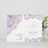 ラベンダーマーブリングデザインサービスメニューパンフレット (スタンド正面)