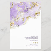 ラベンダーマーブリングデザイン価格表フライヤー チラシ (裏面)