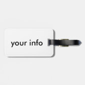 ラベンダーマーメイドの荷物預かり証 ラゲッジタグ (裏面横)