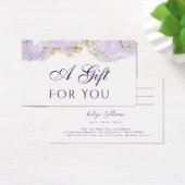 ラベンダーマーリングデザインギフトカード (デスク)