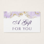 ラベンダーマーリングデザインギフトカード (正面)