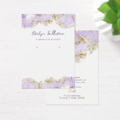 ラベンダーマーリングデザインジュエリー表示カード (デスク)