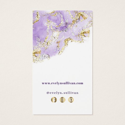 ラベンダーマーリングデザインパッケージの挿入 (裏面)