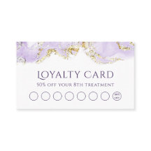 ラベンダーマーリングデザインロイヤリティカード