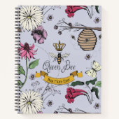 ラベンダーマ最高のムエバークイーンビー ノートブック (正面)