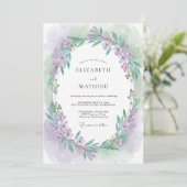 ラベンダーミスティスプリングウェディング 招待状 (スタンド正面)
