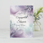 ラベンダーミストとウォーターカラーウィスプのエンゲージメント 招待状 (スタンド正面)